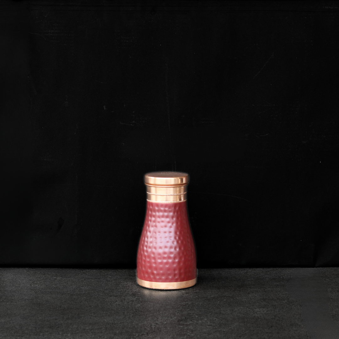 Hammered Copper Water Jar – Red Coated