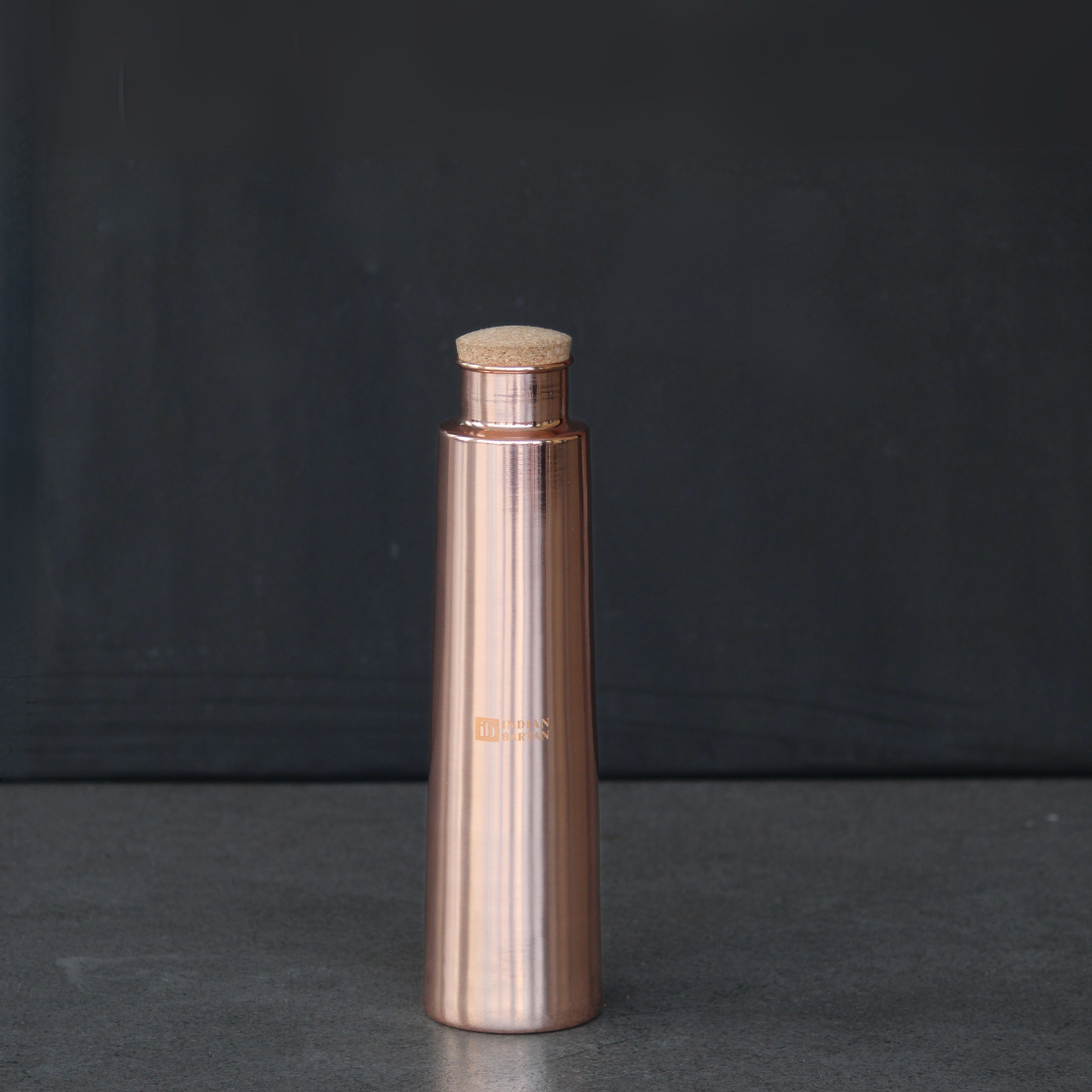 Glossy copper tower bottle