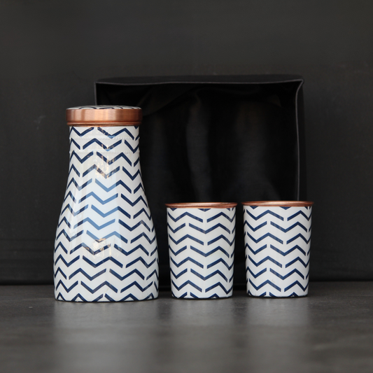 Copper Flask Set with Gift box