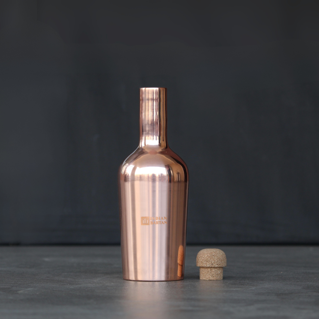 Glossy Wine Copper Bottle