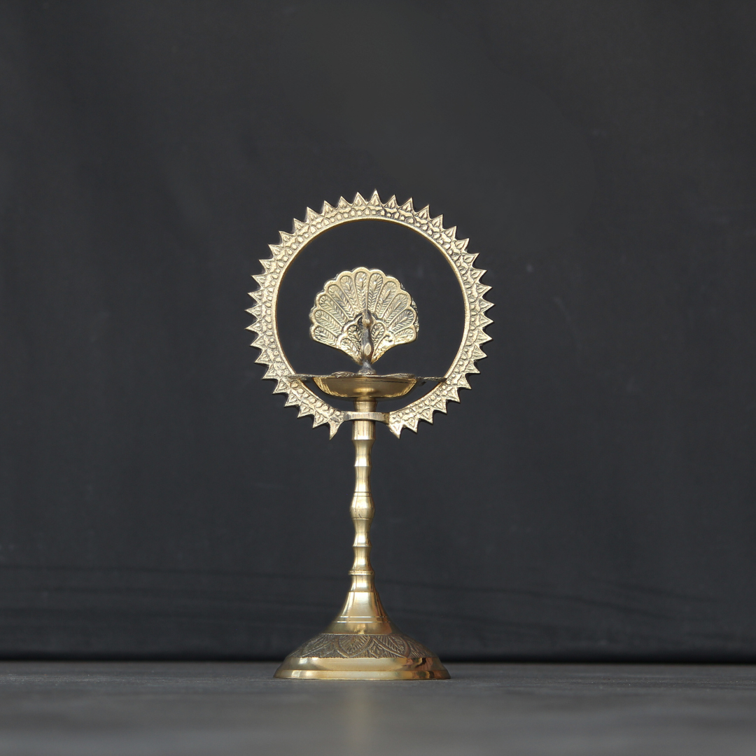 Brass Stand Diya / Jot