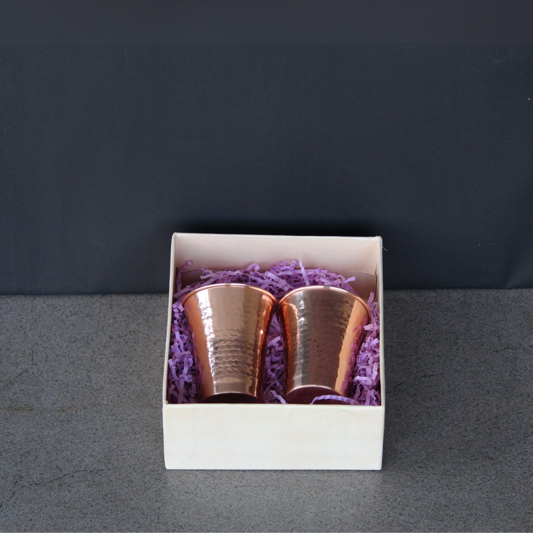 Copper Glasses with Gift Box