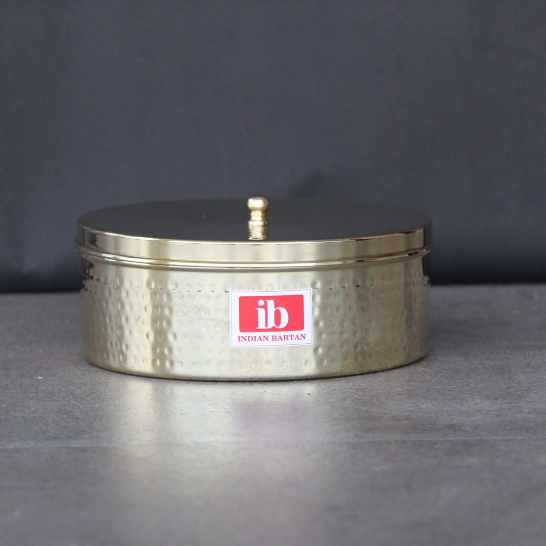 Brass Chapati Box / Roti dabba With Gift Box