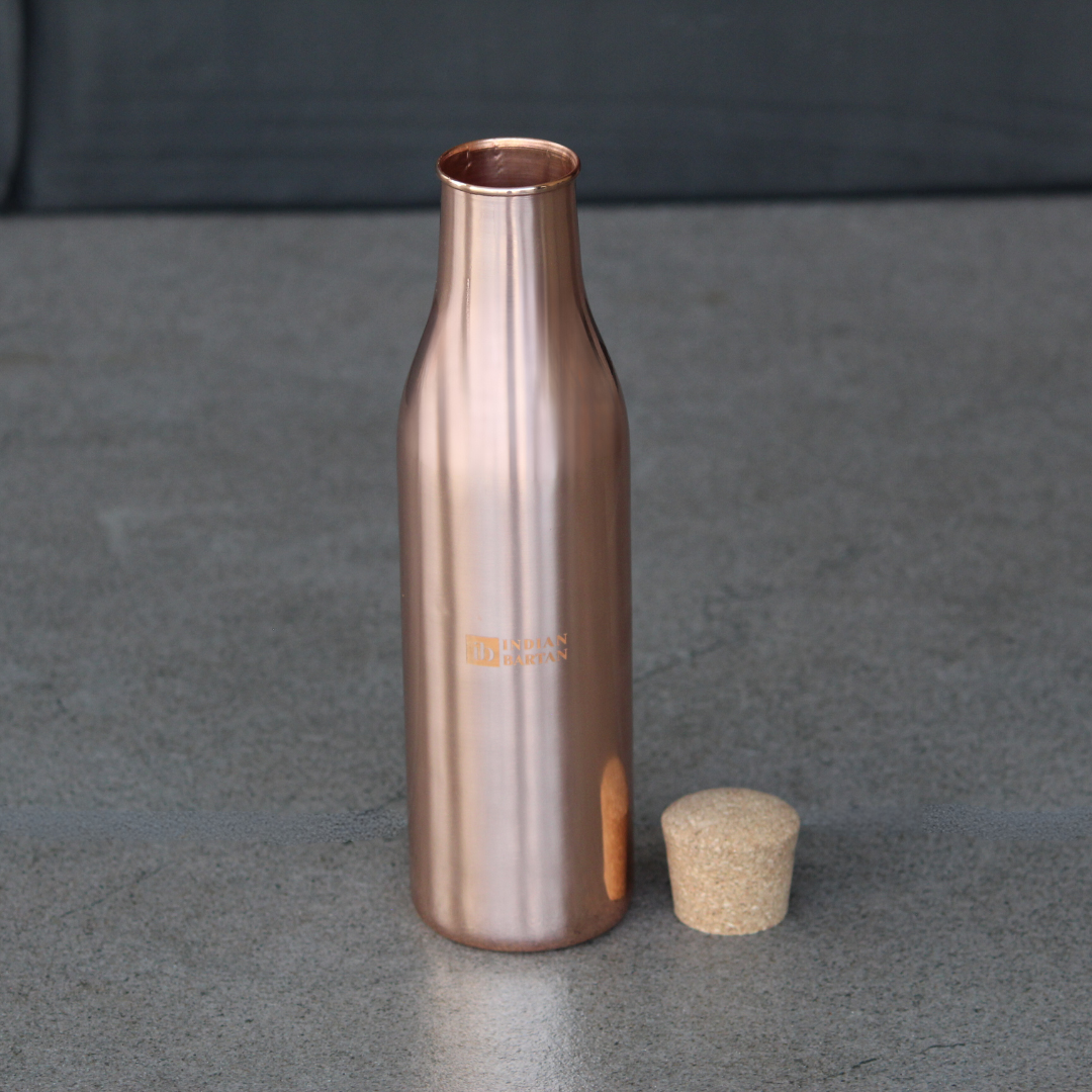 Glossy Rounded Copper Bottle