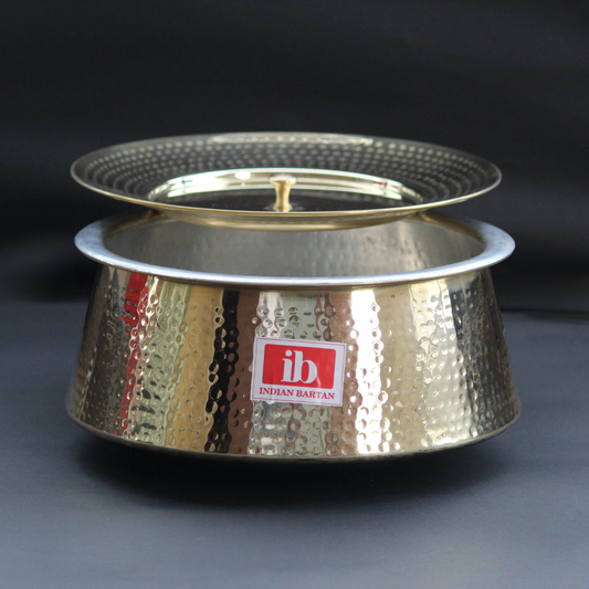 Brass Mughlai Handi / With lid