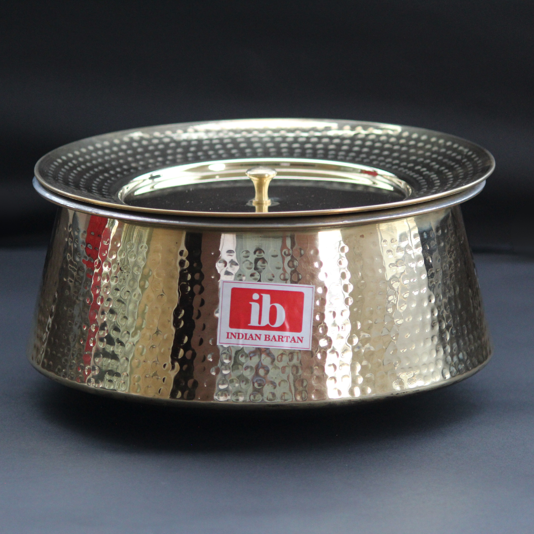 Brass Mughlai Handi / With lid