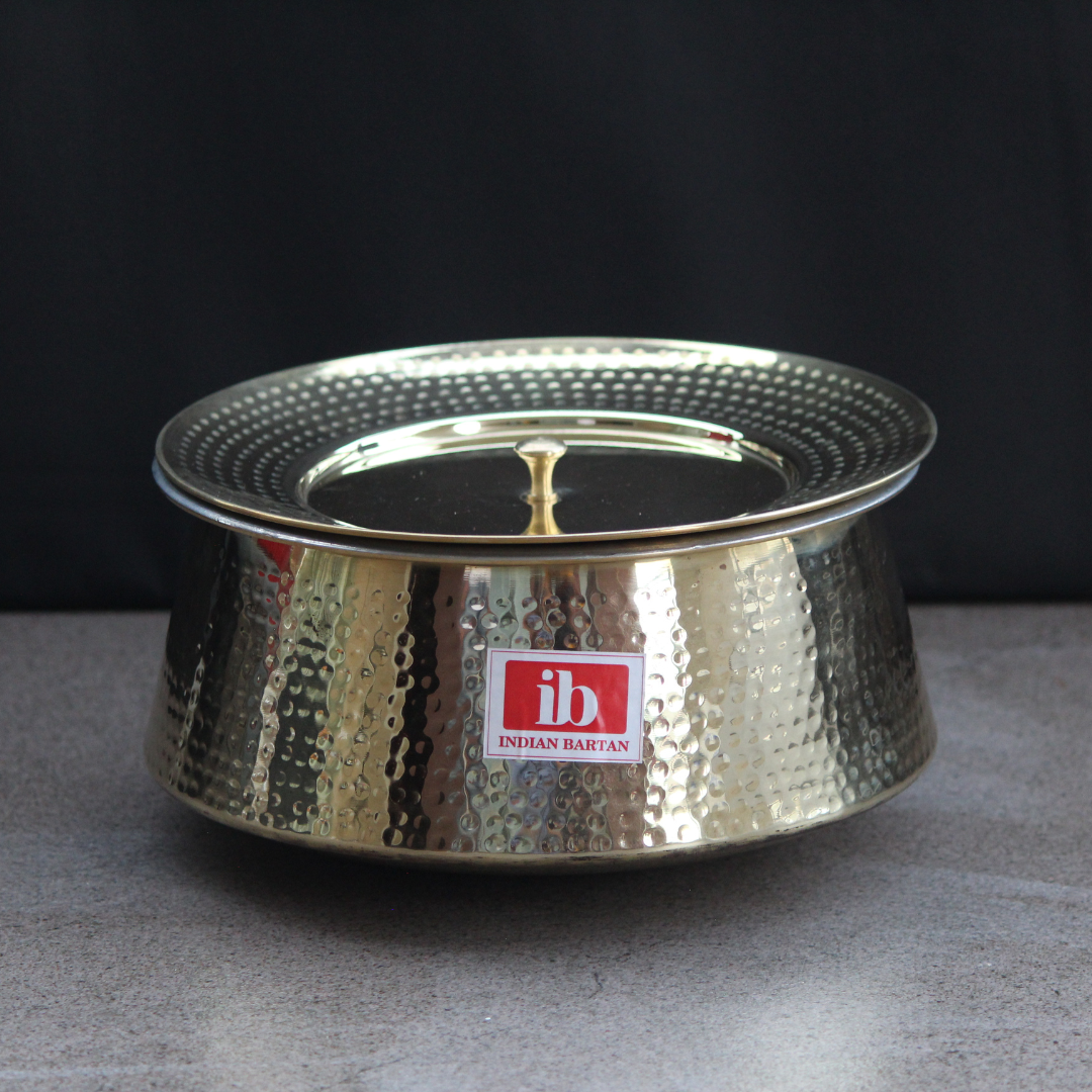 Brass Mughlai Handi / With lid