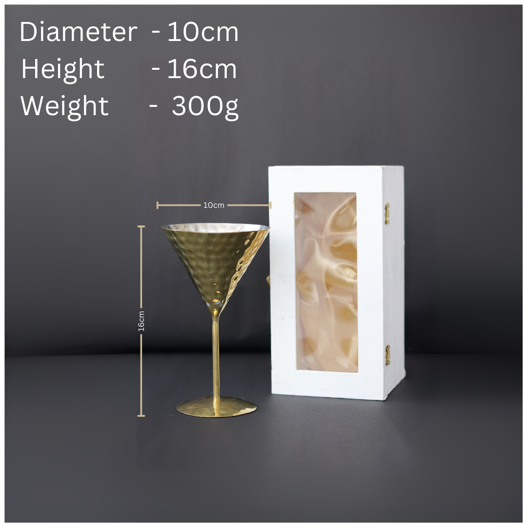 Brass Cocktail Glass