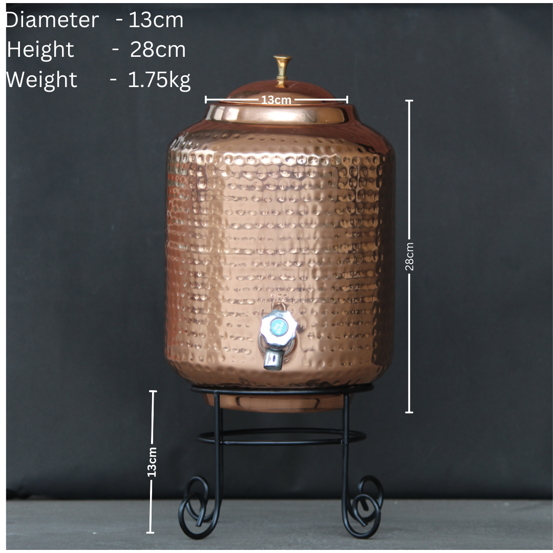 Copper Water Dispenser Hammered