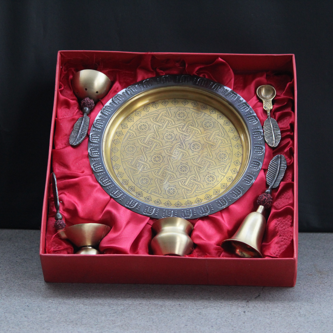 Fancy Brass Pooja Thali