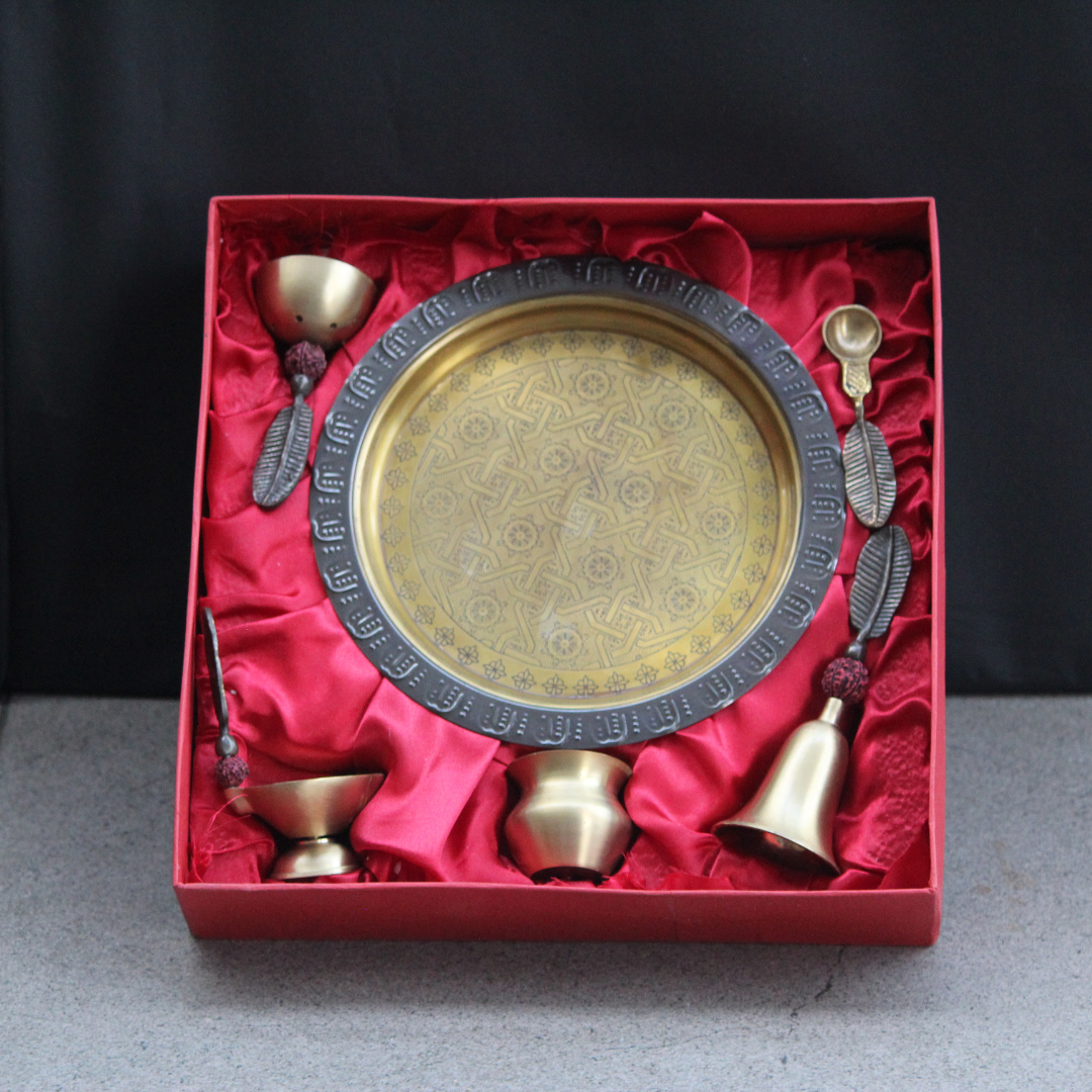 Fancy Brass Pooja Thali