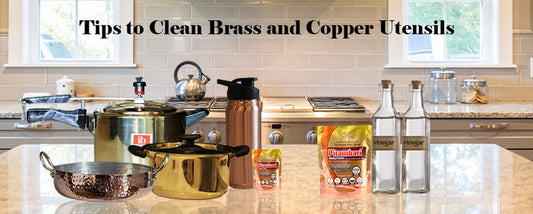 Tips to Clean Brass and Copper Utensils