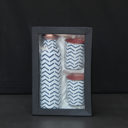 Printed Copper Bottle Set with Gift box