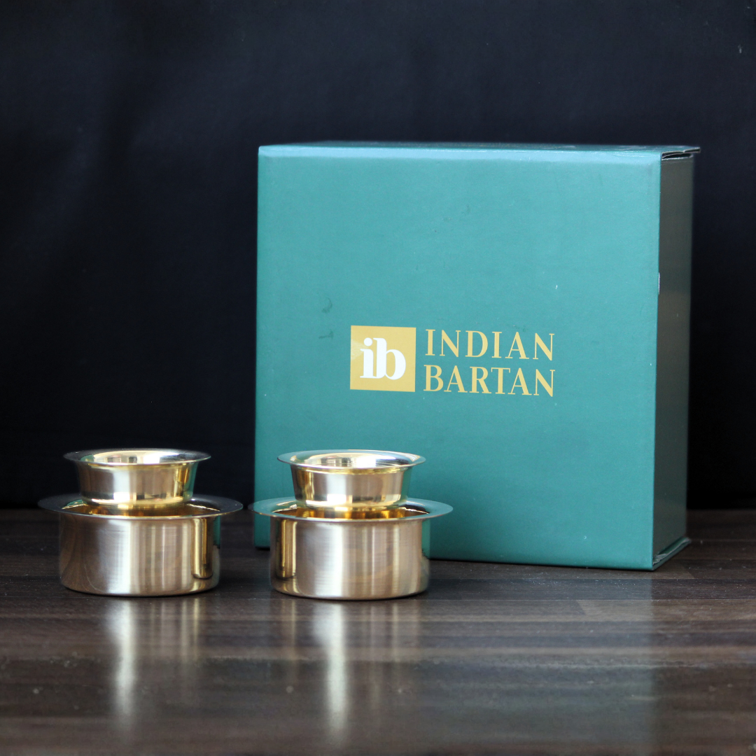 Brass Coffee Davara Tumbler with Gift Box