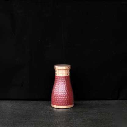 Hammered Copper Water Jar – Red Coated