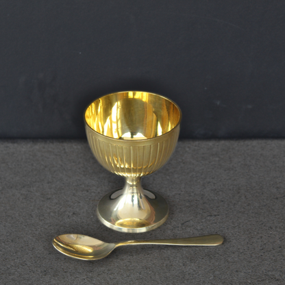 Brass Ice Cream Bowl Set