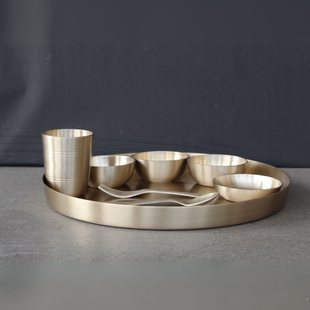 Matt Kansa Plate set with 3 bowls