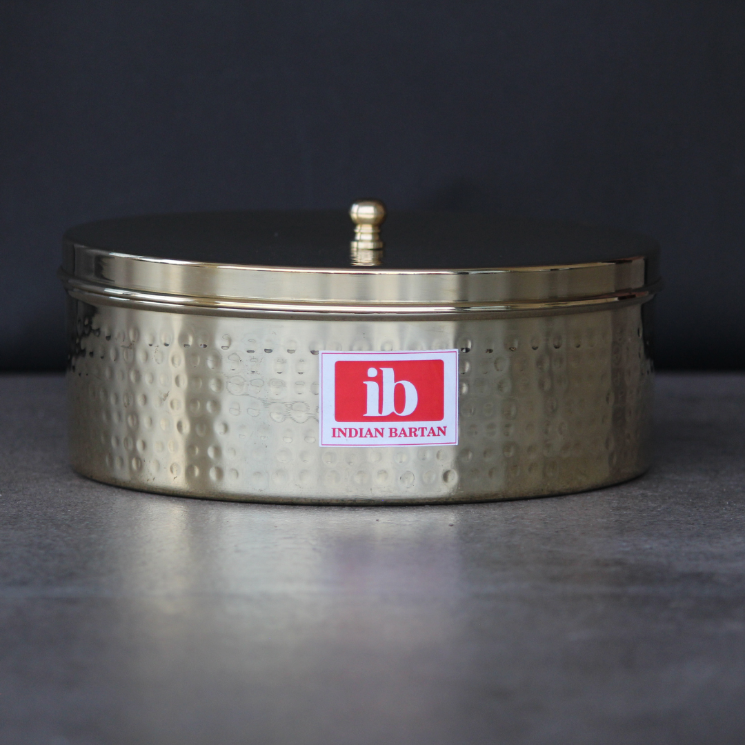 Brass Chapati Box / Roti dabba – Indian Bartan