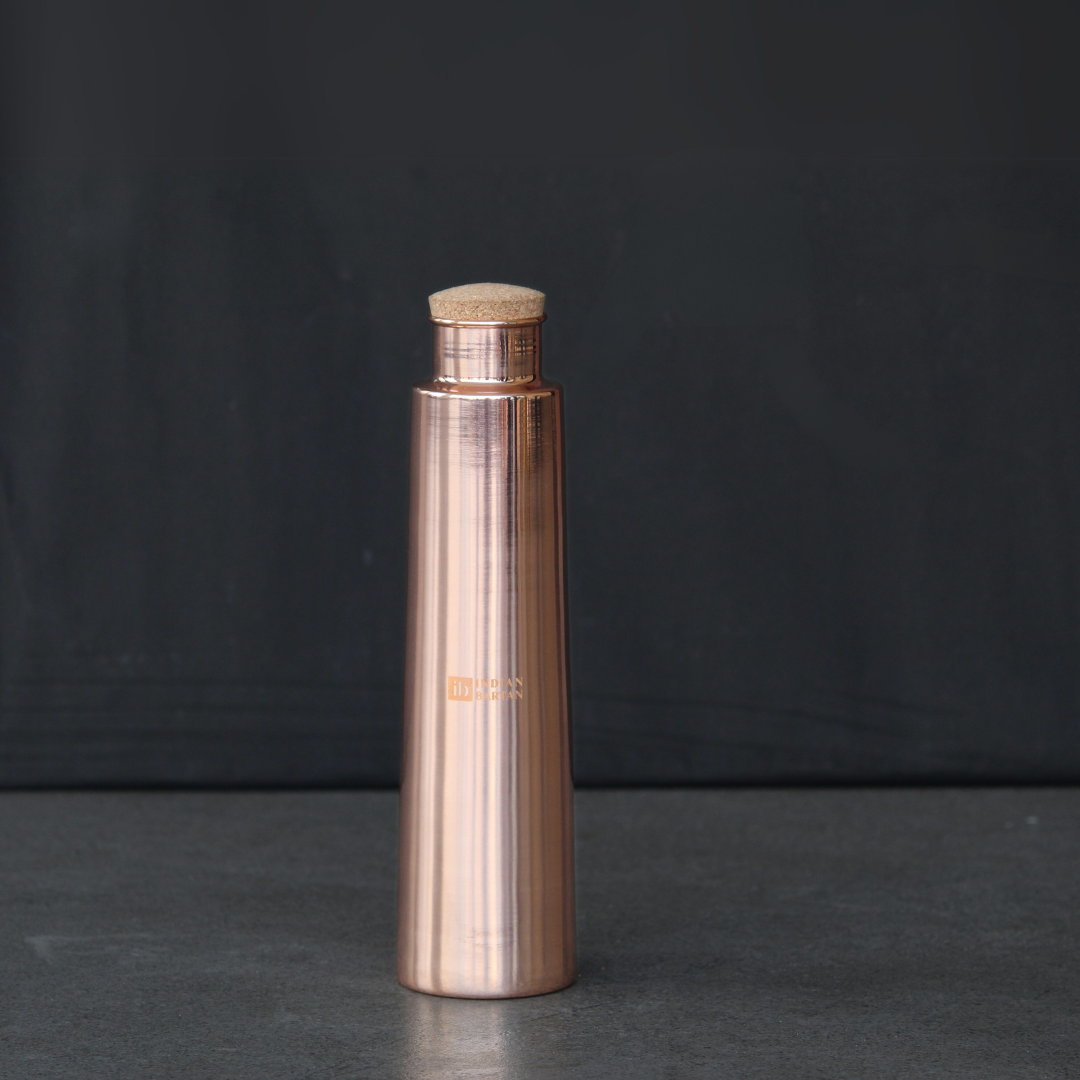 Glossy copper tower bottle