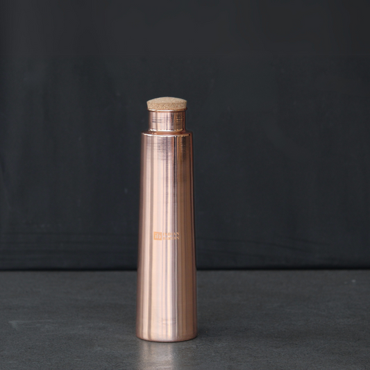 Glossy copper tower bottle