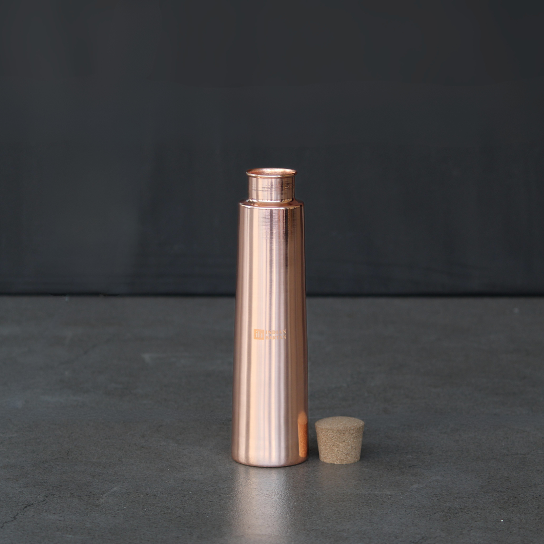 Glossy copper tower bottle