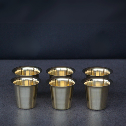 Brass Tea Glasses (set of 6)