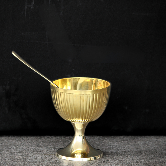 Brass Ice Cream Bowl Set