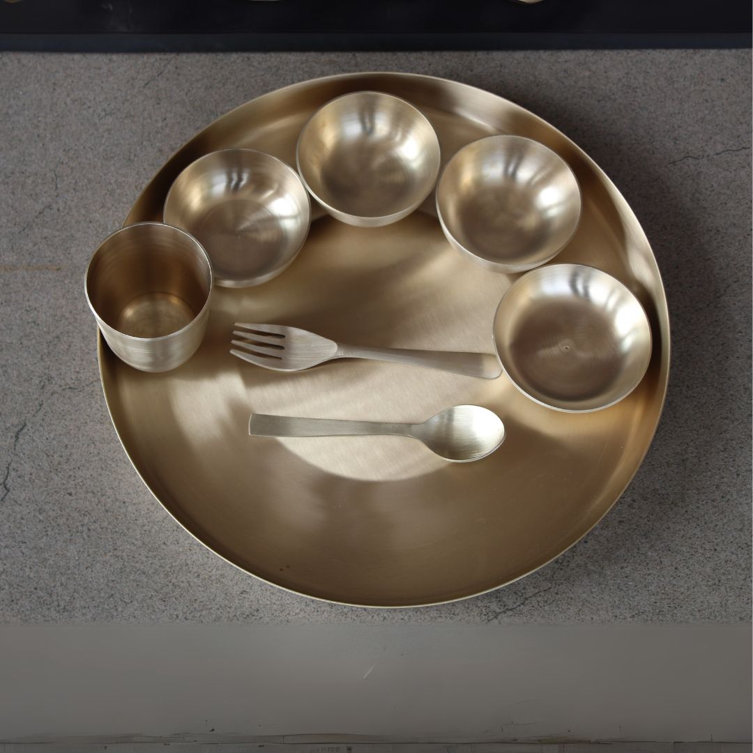 Matt Kansa Plate set with 3 bowls