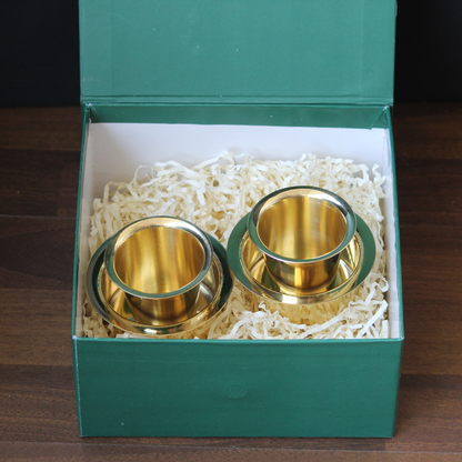 Brass Coffee Davara Tumbler with Gift Box