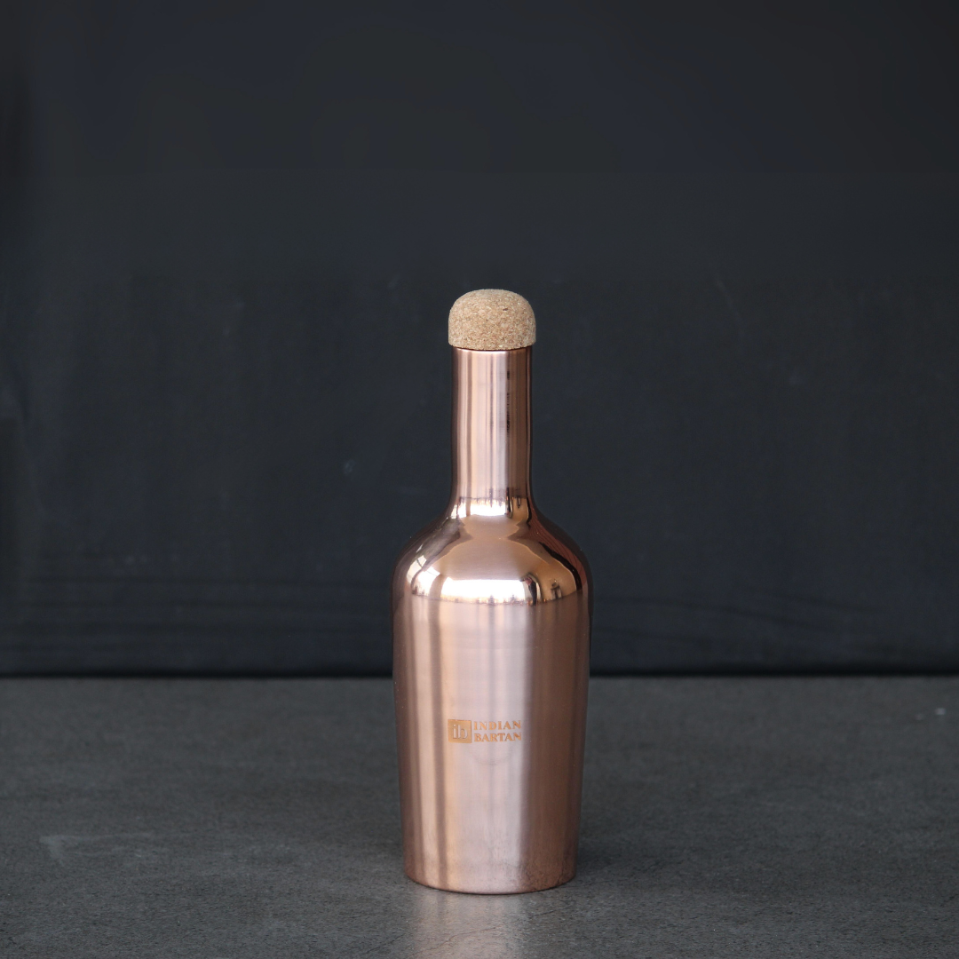 Glossy Wine Copper Bottle