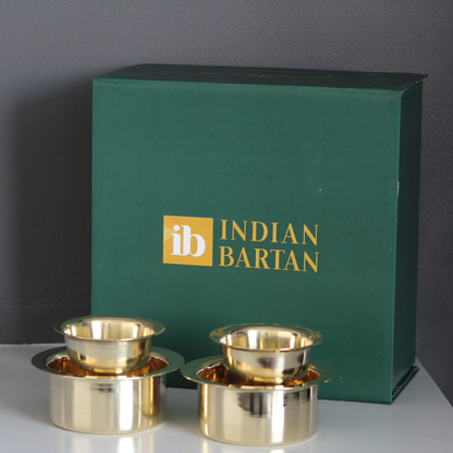 Brass Coffee Davara Tumbler with Gift Box