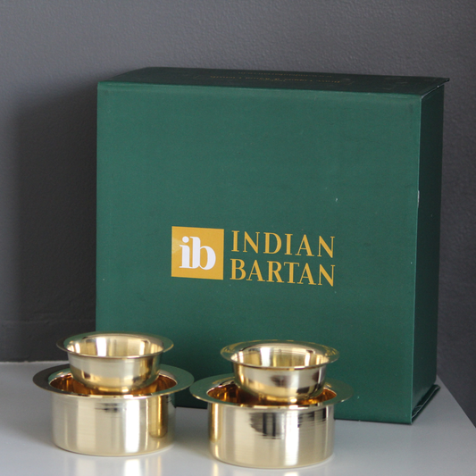 Brass Coffee Davara Tumbler with Gift Box