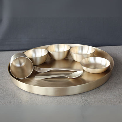 Matt Kansa Plate set with 3 bowls