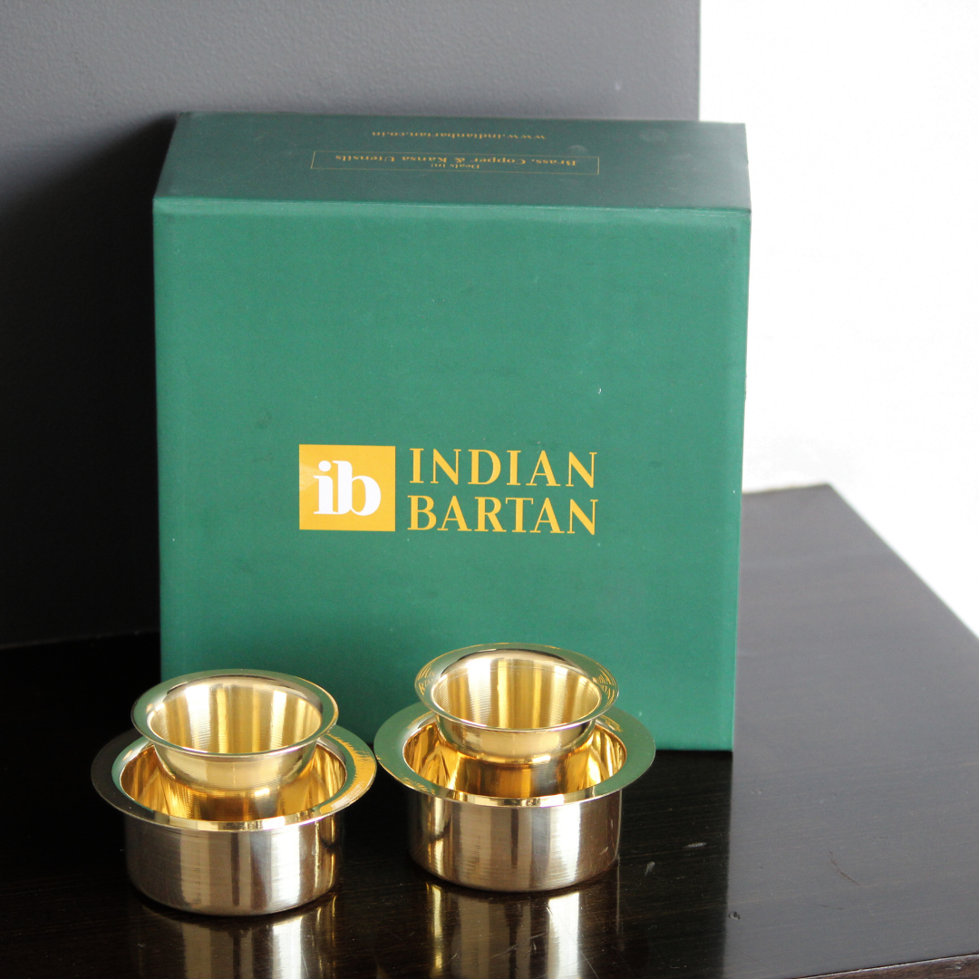 Brass Coffee Davara Tumbler with Gift Box