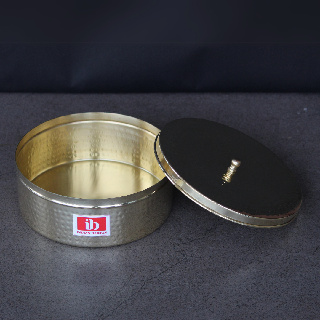 Brass Chapati Box / Roti dabba – Indian Bartan