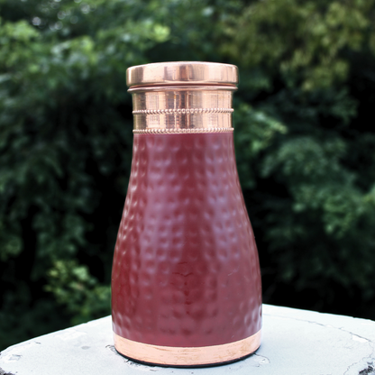 Hammered Copper Water Jar – Red Coated