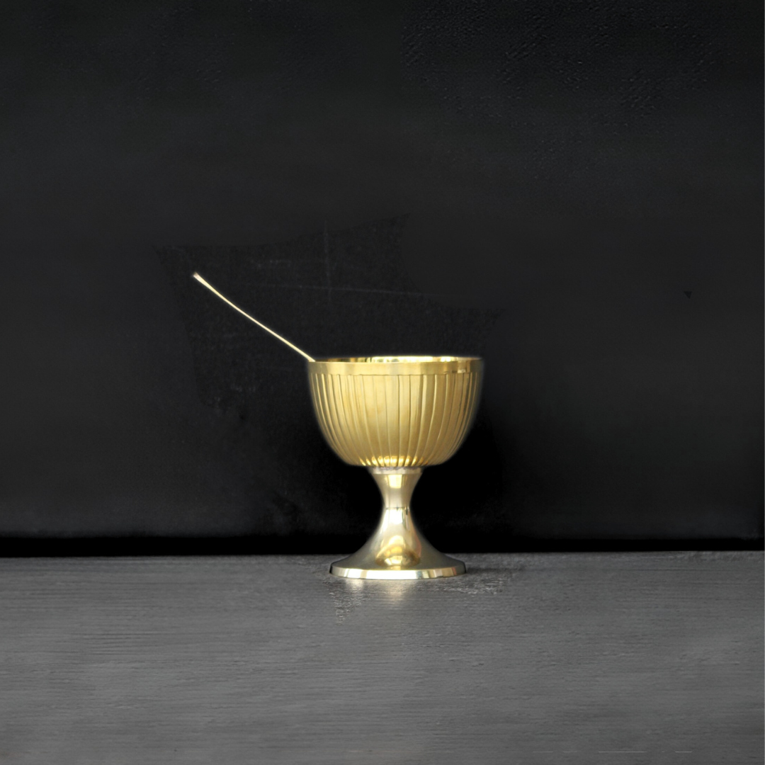 Brass Ice Cream Bowl Set