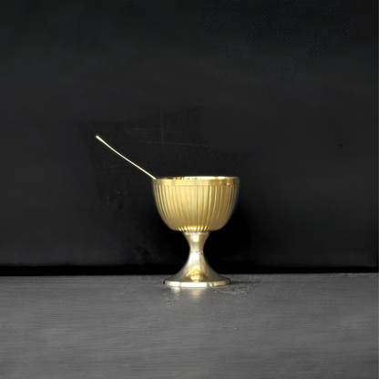 Brass Ice Cream Bowl Set