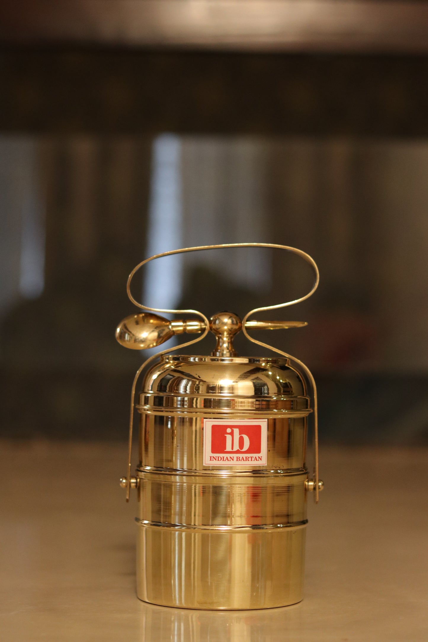 Vintage Brass Tiffin box