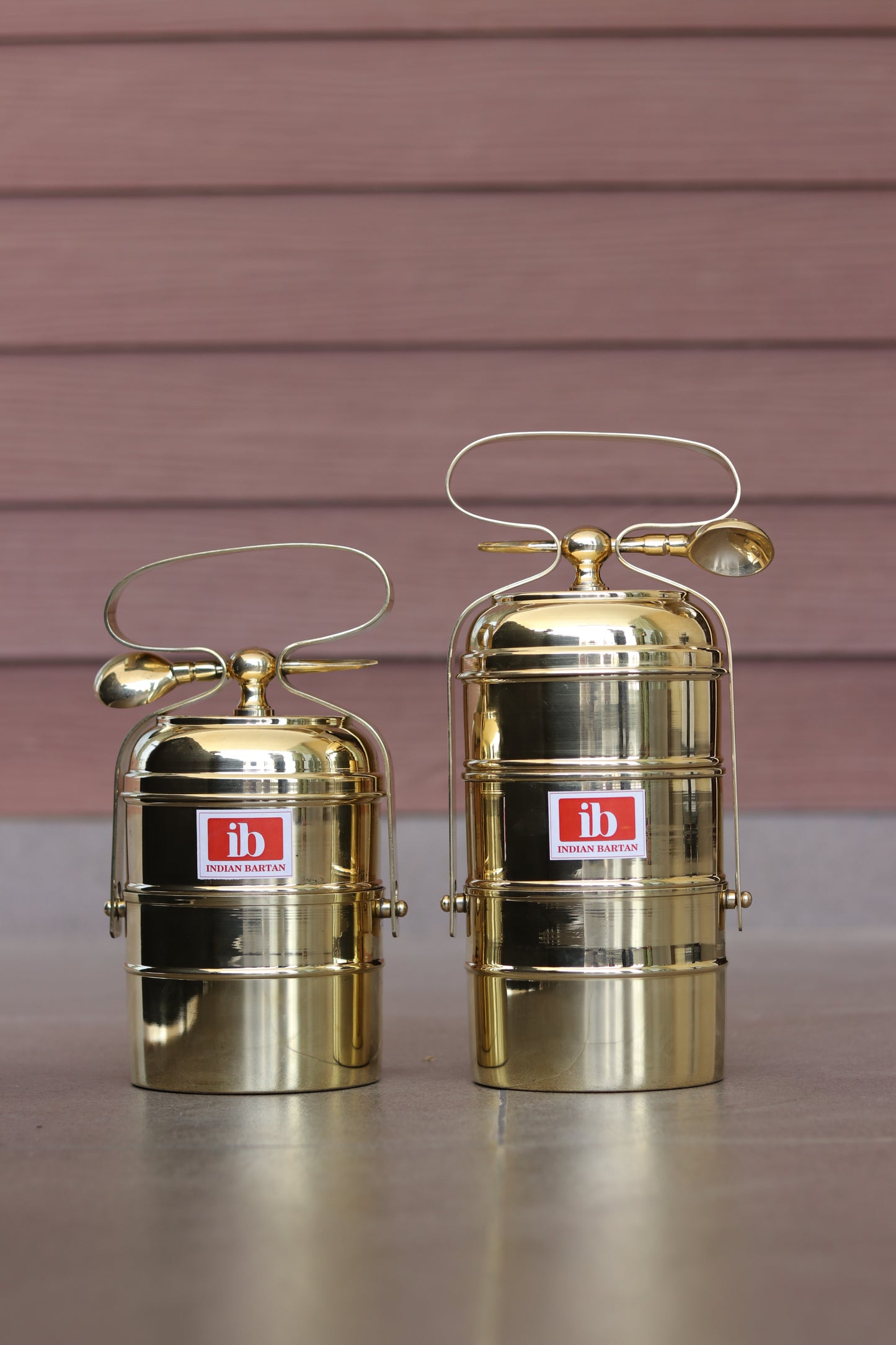 Vintage Brass Tiffin box