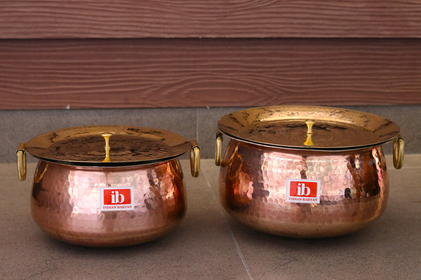 Copper Mughlai Handi / With lid