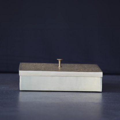 Square Brass Masala Daani / Spice Box