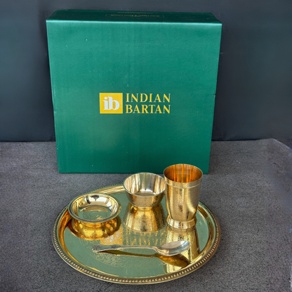 Brass Plate set With Gift Box