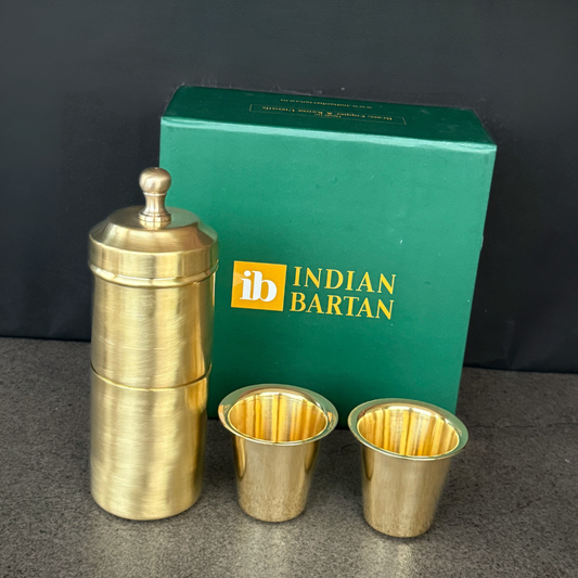 Brass Coffee Filter Set With Gift Box