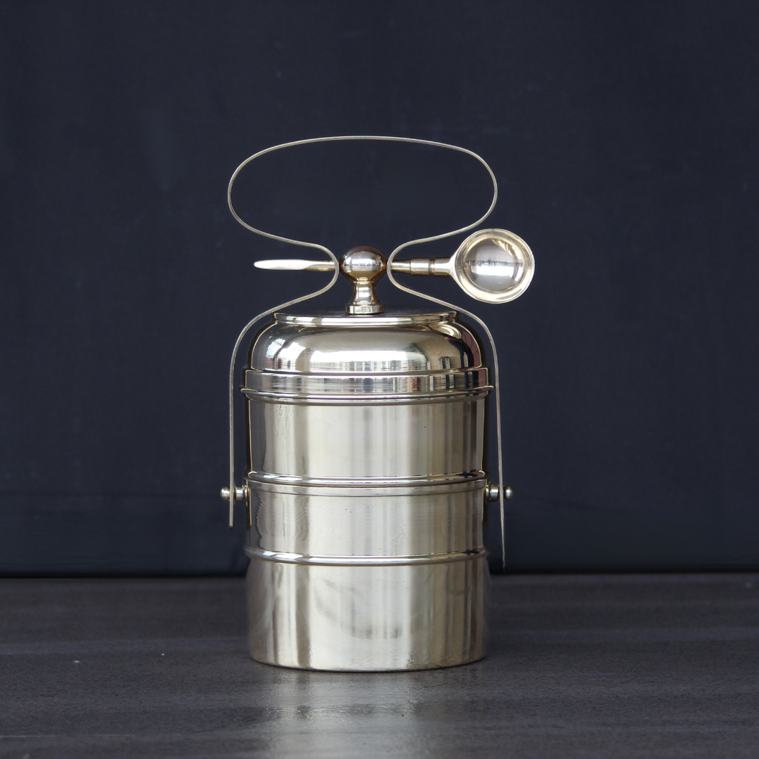 Vintage Brass Tiffin box