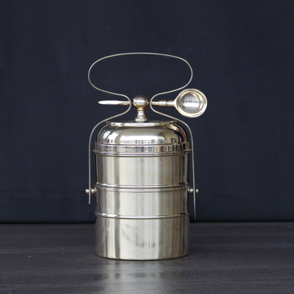Vintage Brass Tiffin box
