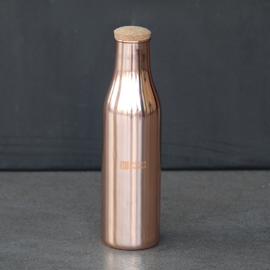 Glossy Rounded Copper Bottle