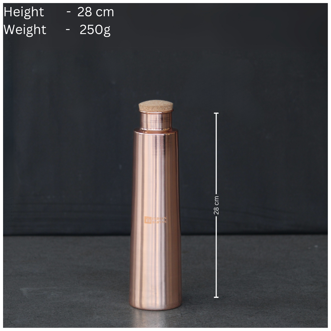 Glossy copper tower bottle