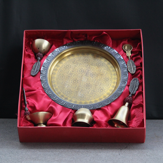 Fancy Brass Pooja Thali
