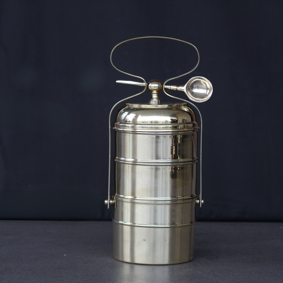 Vintage Brass Tiffin box